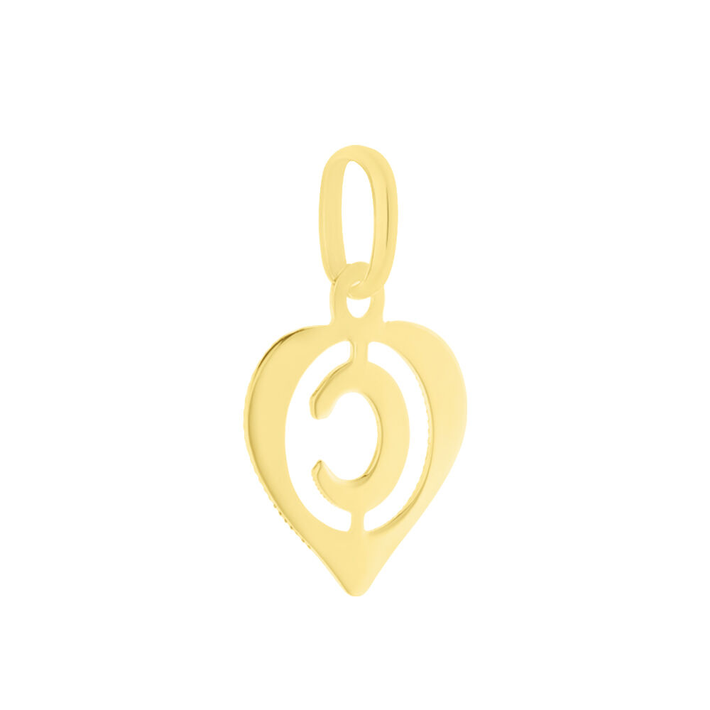 Pendentif Eudocie Coeur Lettre Or Jaune - Pendentifs Femme | Marc Orian