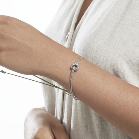Bracelet Maicha Argent Blanc - Bracelets chaînes Femme | Marc Orian