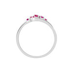 Bague Amarylis Or Blanc Rubis Diamant - Bagues vintage Femme | Marc Orian