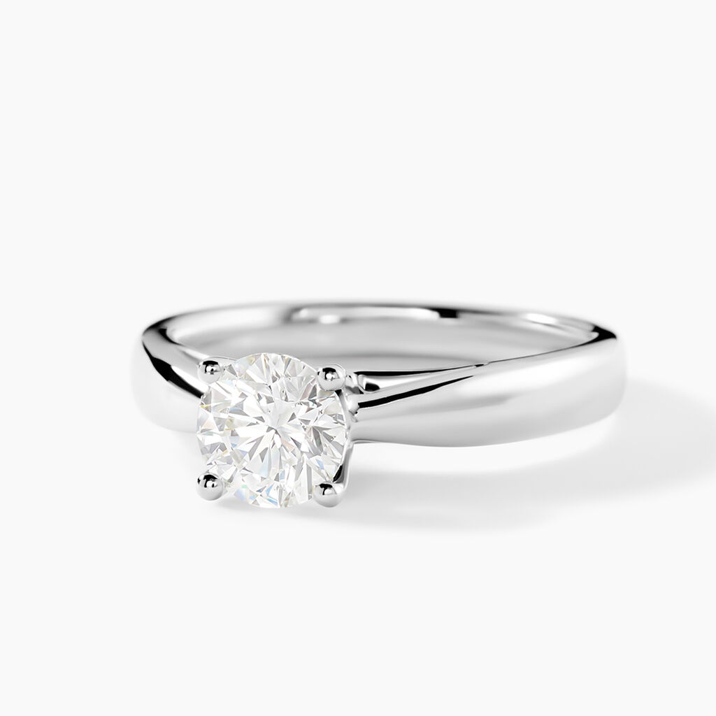 Bague Solitaire Platine 950/1000 Diamant 1 Ct Serti 4 Griffes - Solitaires Femme | Marc Orian
