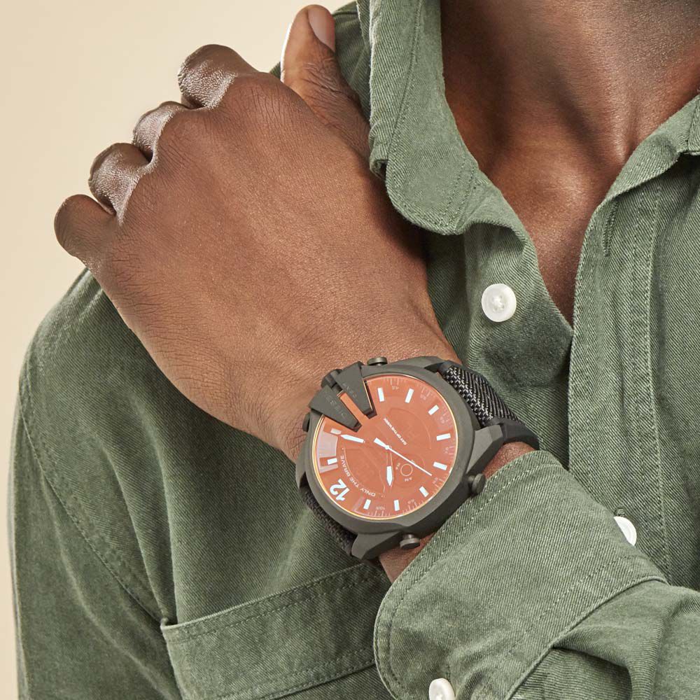 Montre diesel store mega chief noir