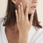 Alliance Mat Et Brillant Or Blanc Ambre - Alliances duo Unisex | Marc Orian