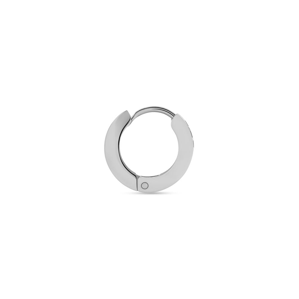 Créole Unitaire Acier Blanc Jorick - Piercings d'oreilles Homme | Marc Orian