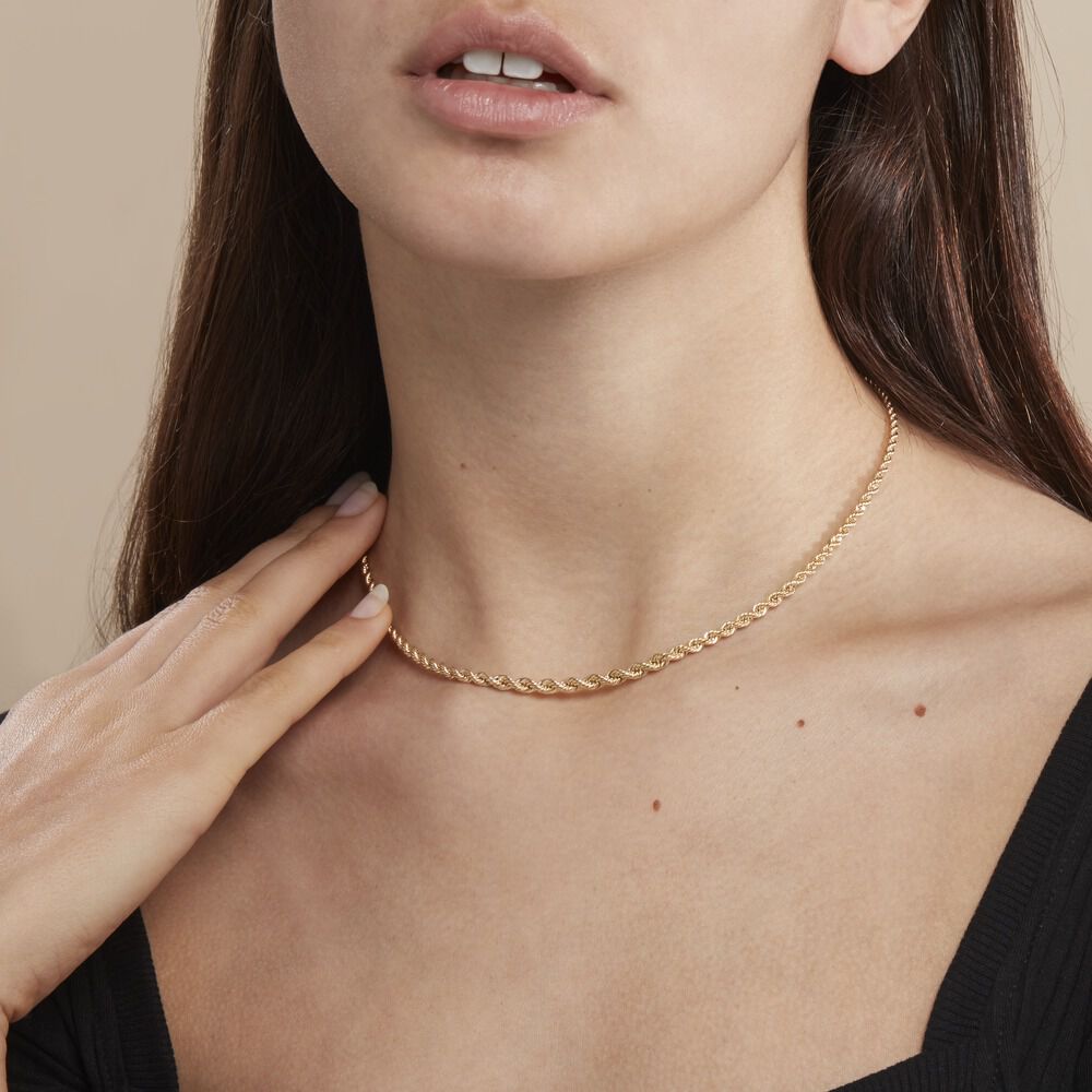 Collier Jerry Danilo Maille Corde Or Jaune - Chaines Femme | Marc Orian