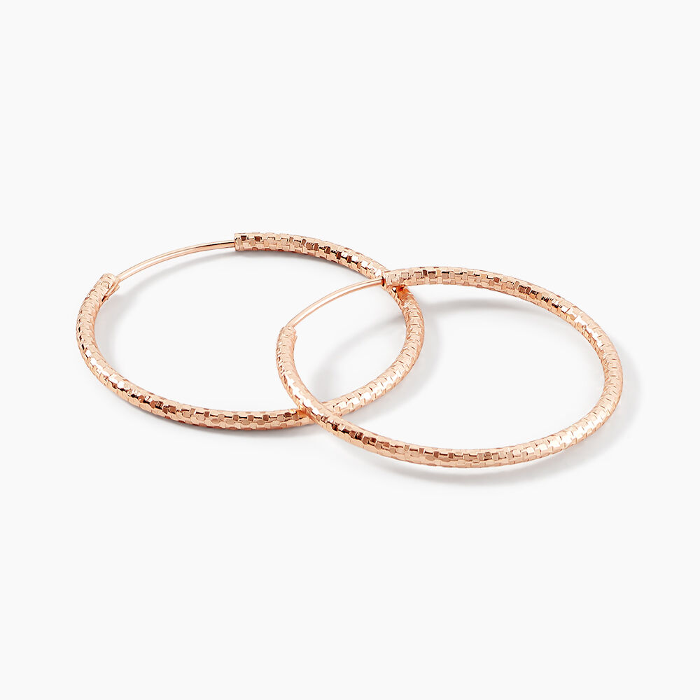 Créoles Argent Rose Agathe - Créoles Femme | Marc Orian