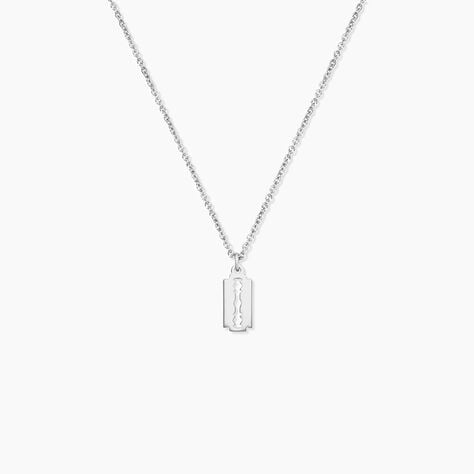 Collier Loan Argent Blanc - Colliers fantaisie Homme | Marc Orian