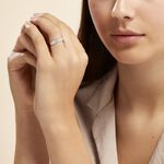Bague Aglae Or Blanc Oxyde De Zirconium - Bagues avec pierre Femme | Marc Orian