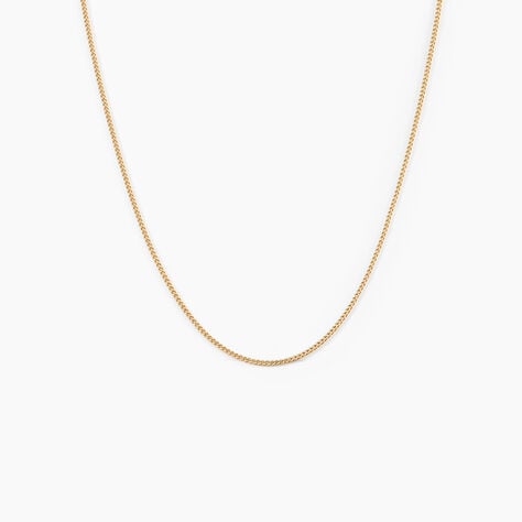 Chaîne Ixia Maille Gourmette Diamantee Or Jaune - Chaines Femme | Marc Orian