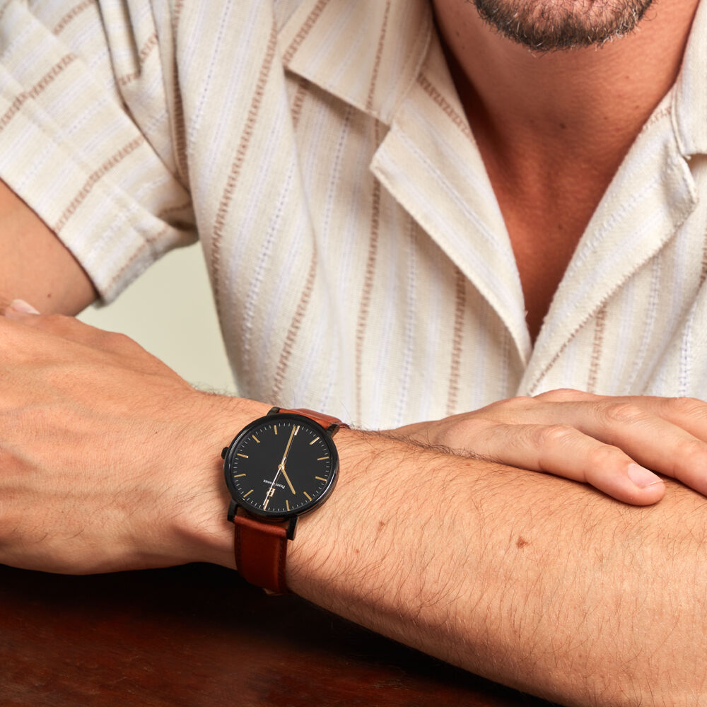 Montre Pierre Lannier Essential Noir - Montres classiques Homme | Marc Orian