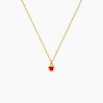 Collier Coralie Coeur Argent Dor&eacute; A L'Or 750/1000 - Colliers fantaisie Enfant | Marc Orian