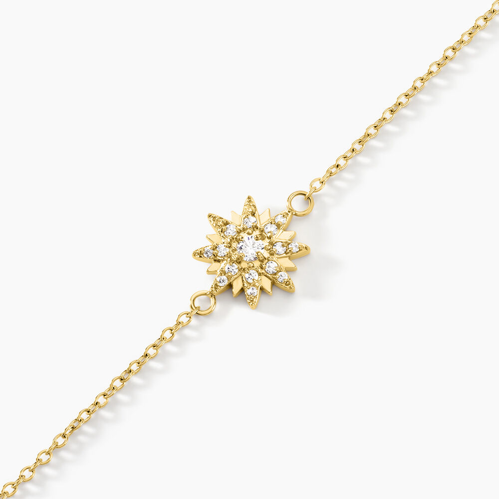 Bracelet Aurore Acier Dore Oxydes De Zirconium - Bracelets cha&icirc;nes Femme | Marc Orian