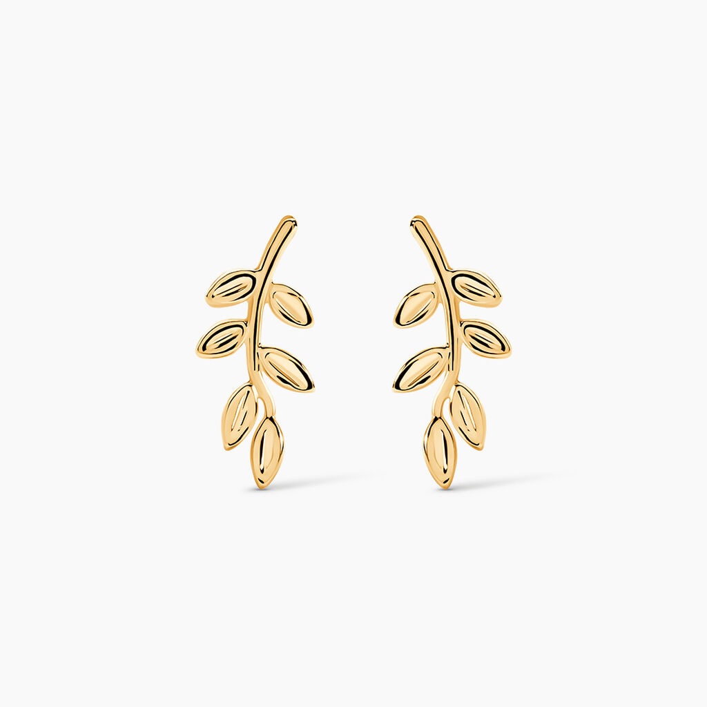 Boucles D'oreilles Puces Carla-rose Or Jaune - Puces Femme | Marc Orian