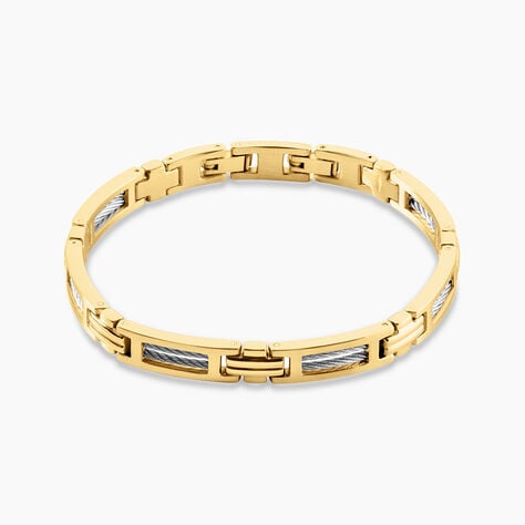 Bracelet Phebus Him Classique Acier Jaune - Bracelets cha&icirc;nes Homme | Marc Orian