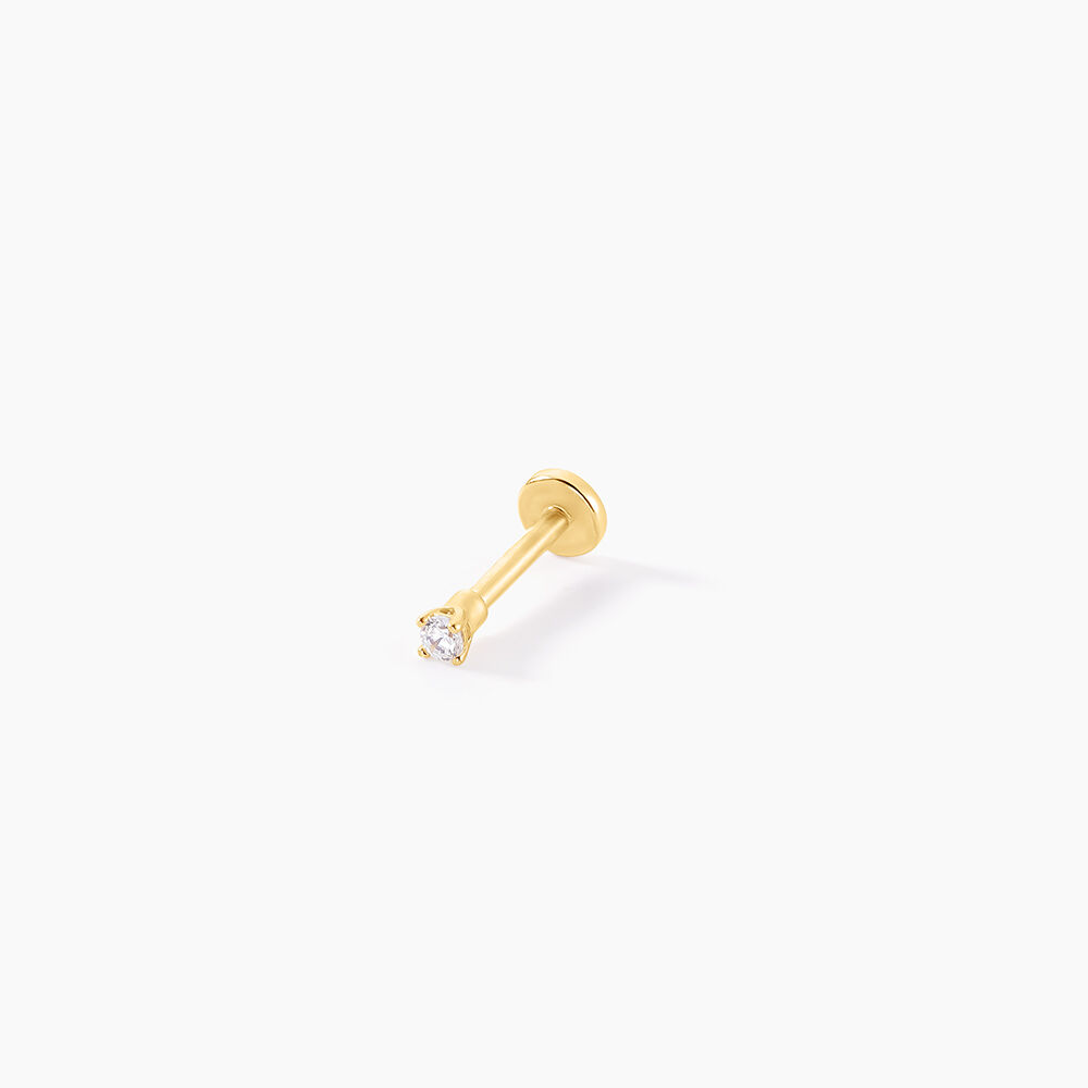 Piercing De Labret Or Jaune Catala Oxyde De Zirconium - Piercing Conch Femme | Marc Orian