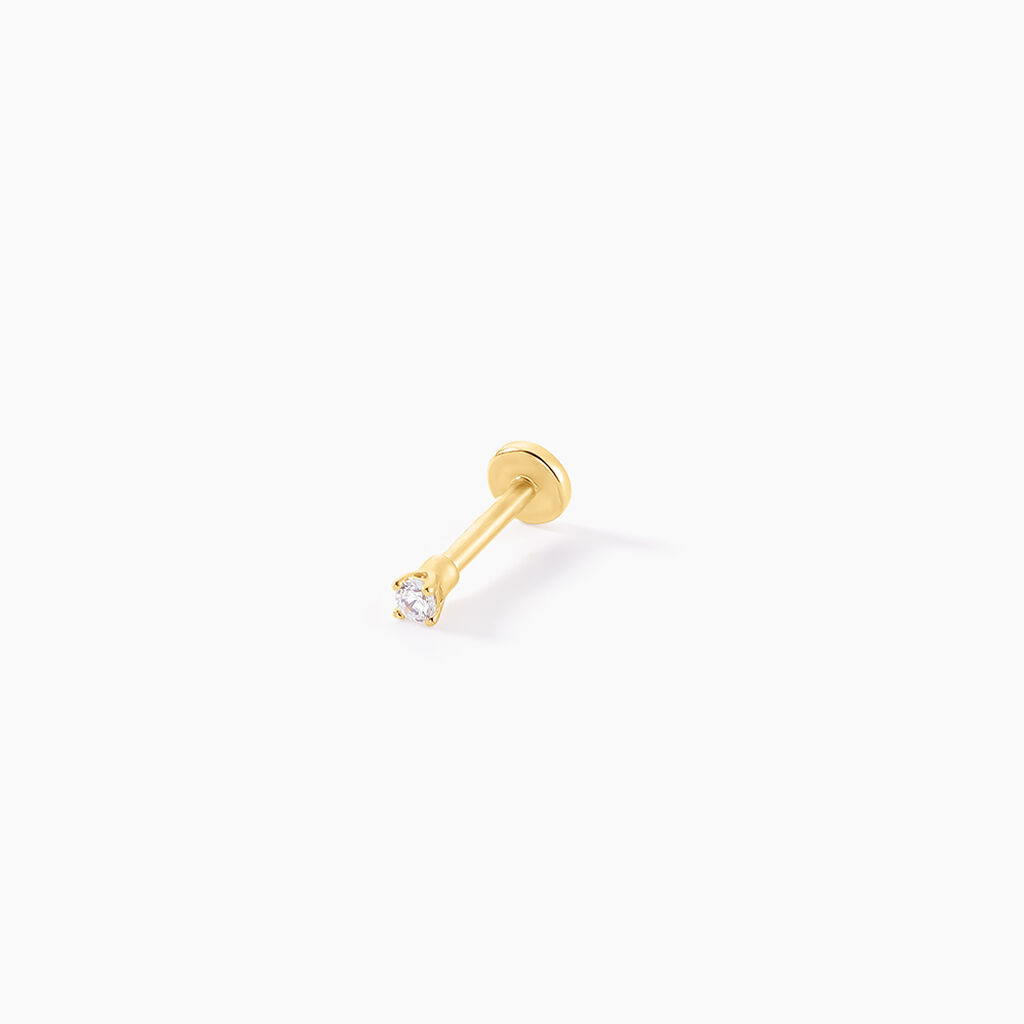 Piercing De Labret Or Jaune Catala Oxyde De Zirconium - Piercing Conch Femme | Marc Orian