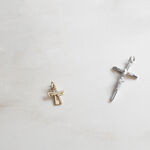 Pendentif Canice Croix Or Jaune Oxyde De Zirconium - Pendentifs Famille | Marc Orian