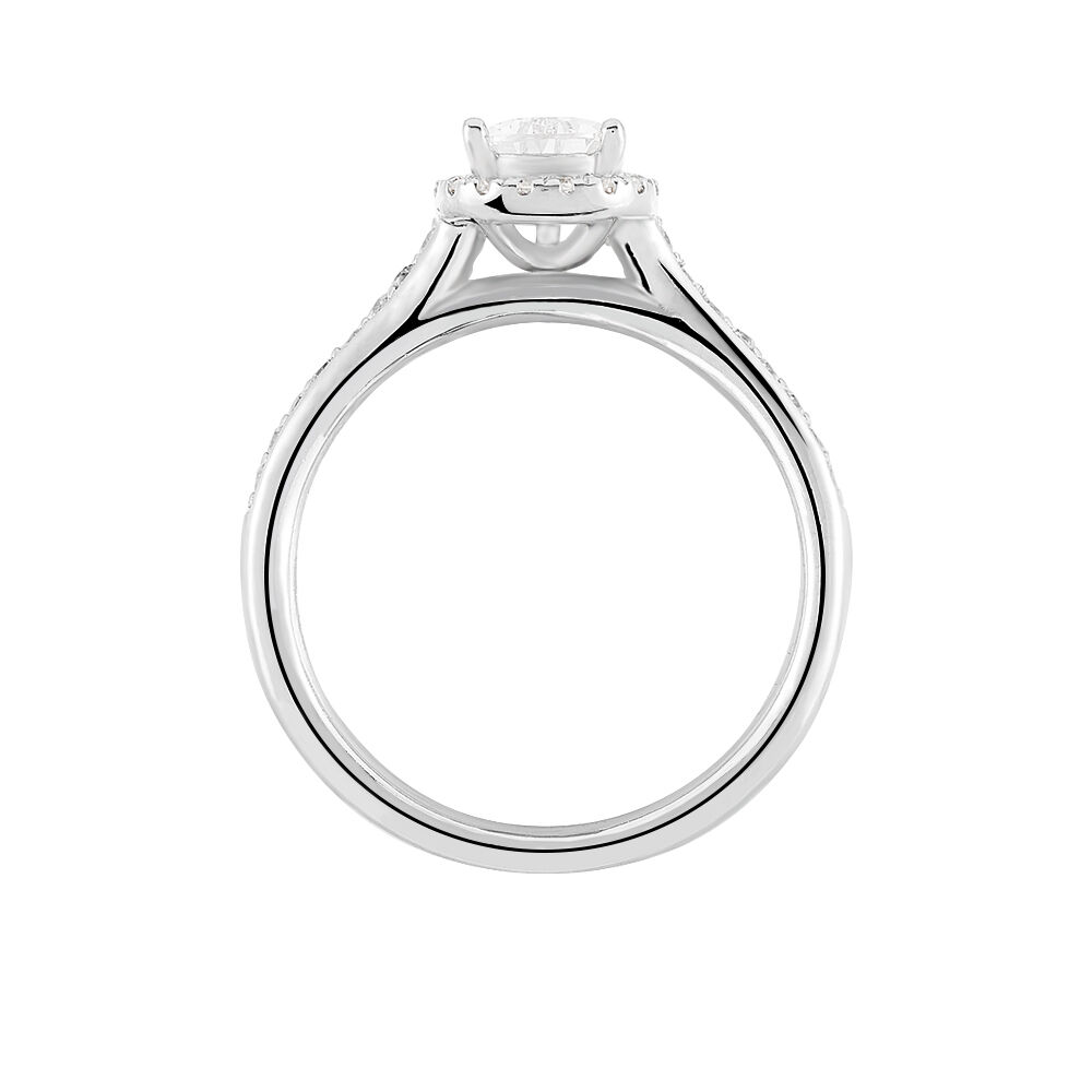 Bague Pascalyne Argent Blanc Oxyde De Zirconium - Solitaires Femme | Marc Orian