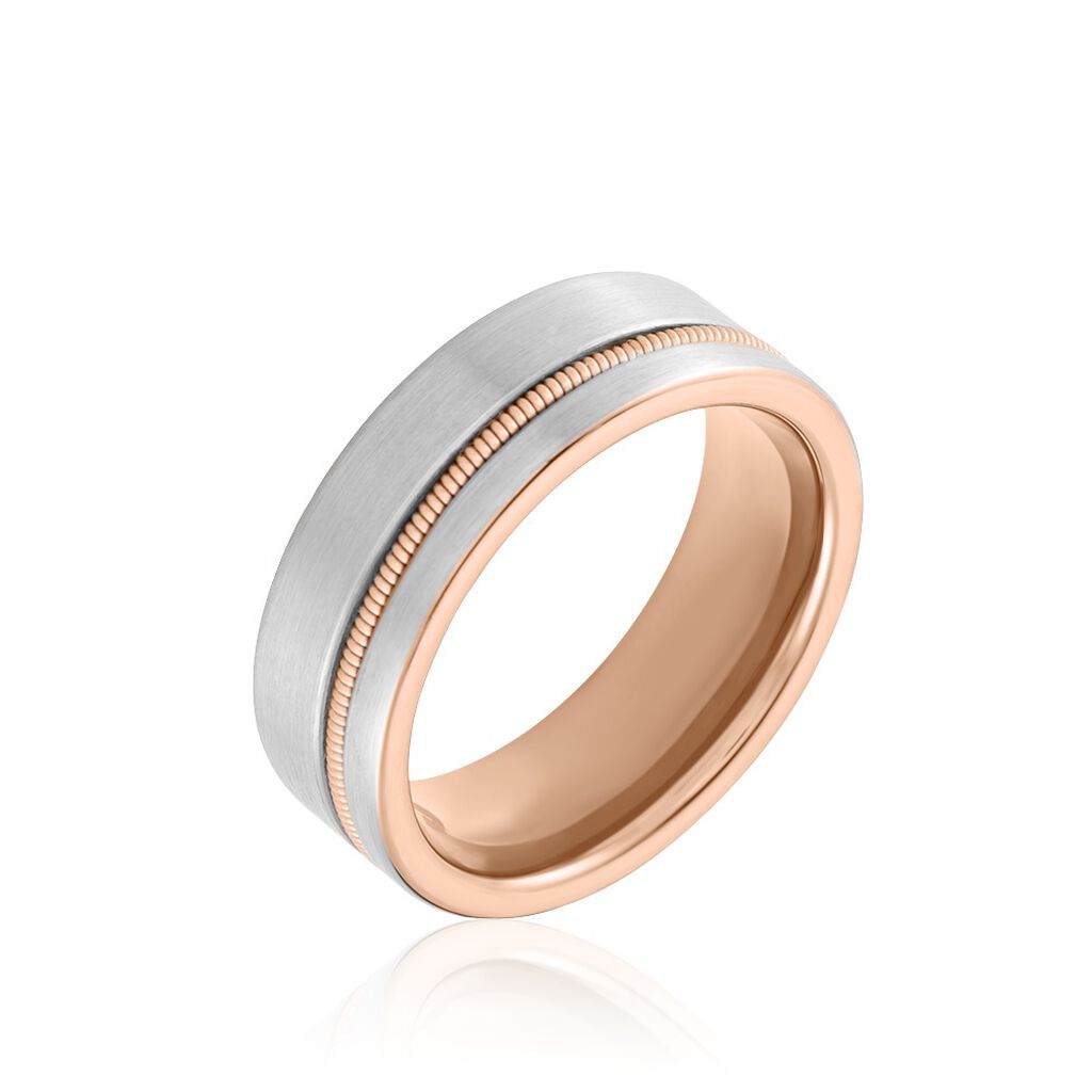 Bague Jourdan Eigger Acier Bicolore - Bagues grosses Homme | Marc Orian