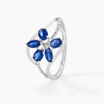 Bague Orchidee Or Blanc Saphir Diamant - Bagues vintage Femme | Marc Orian