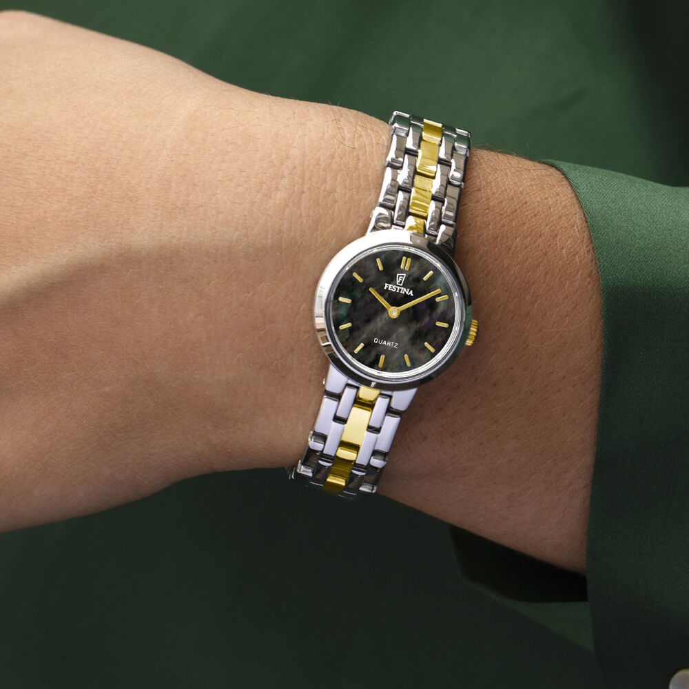 Montre Festina Mademoiselle 23 Nacre Noire - Montres &eacute;tanches Femme | Marc Orian