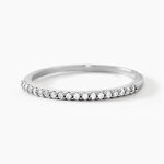 Bague Jaquelyn Argent Blanc Oxyde De Zirconium - Bijoux fantaisie Femme | Marc Orian