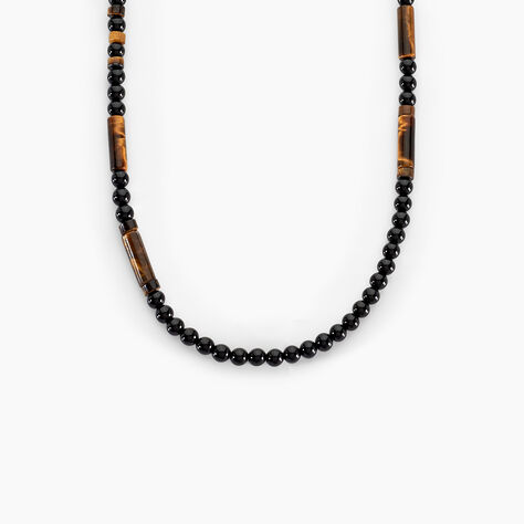 Collier Jourdan Jaycob Autres Noir Agate Quartz - Colliers avec pierres Homme | Marc Orian