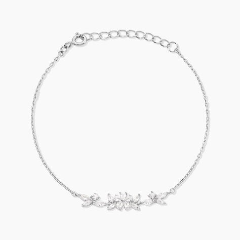 Bracelet Wanda Argent Blanc Oxyde De Zirconium - Bracelets fantaisie Femme | Marc Orian