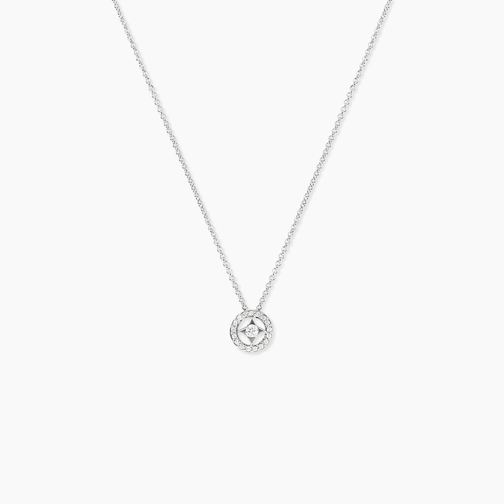 Collier Nour-imen Or Blanc Diamant - Colliers avec pierres Femme | Marc Orian