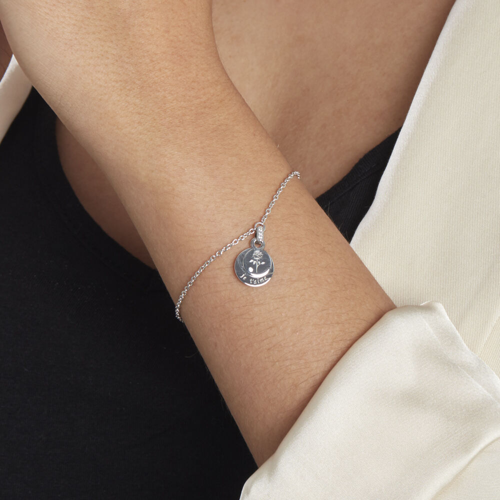 Bracelet Leonel Argent Oxydes De Zirconium - Bracelets Medailles Femme | Marc Orian