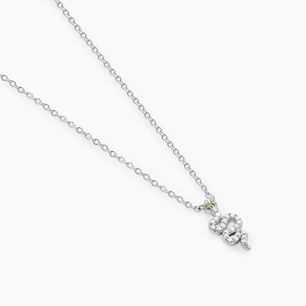 Collier Desert Argent Blanc Oxyde De Zirconium - Colliers avec pierres Femme | Marc Orian