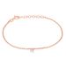 Bracelet Constantin Argent Rose Oxyde De Zirconium - Bracelets chaînes Femme | Marc Orian