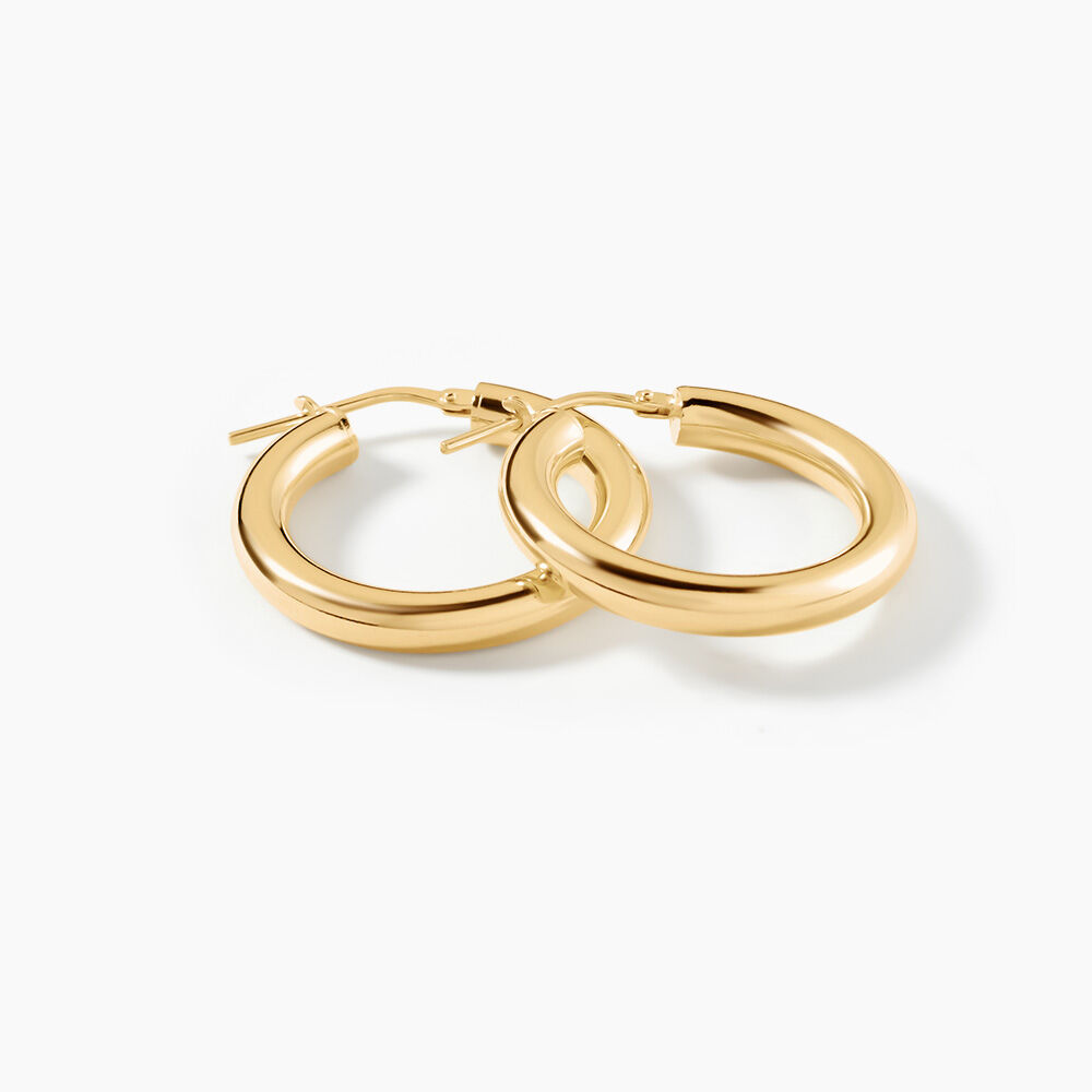 Cr&eacute;oles Chucho Argent Dor&eacute; A L'Or 750/1000 - Cr&eacute;oles Femme | Marc Orian