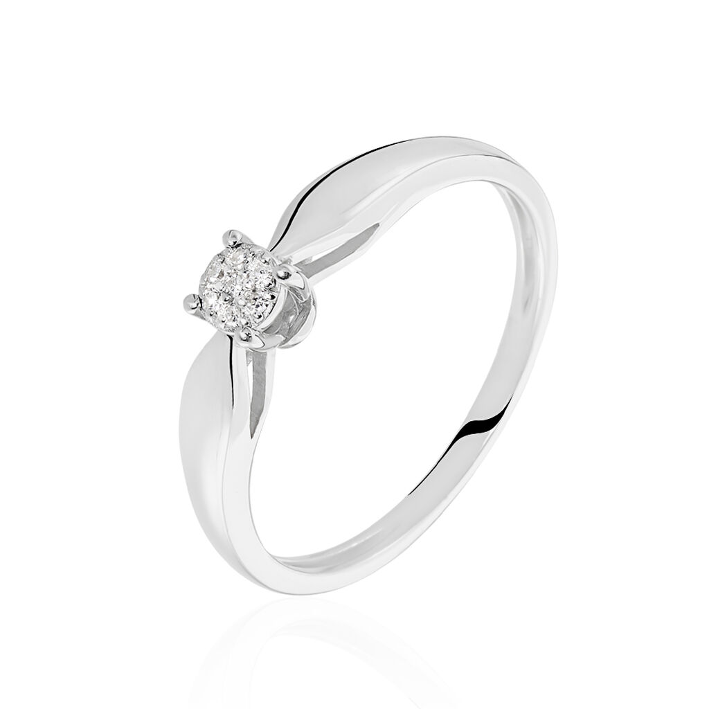 Bague Louisanna Or Blanc Diamant - Parures de mariage Femme | Marc Orian