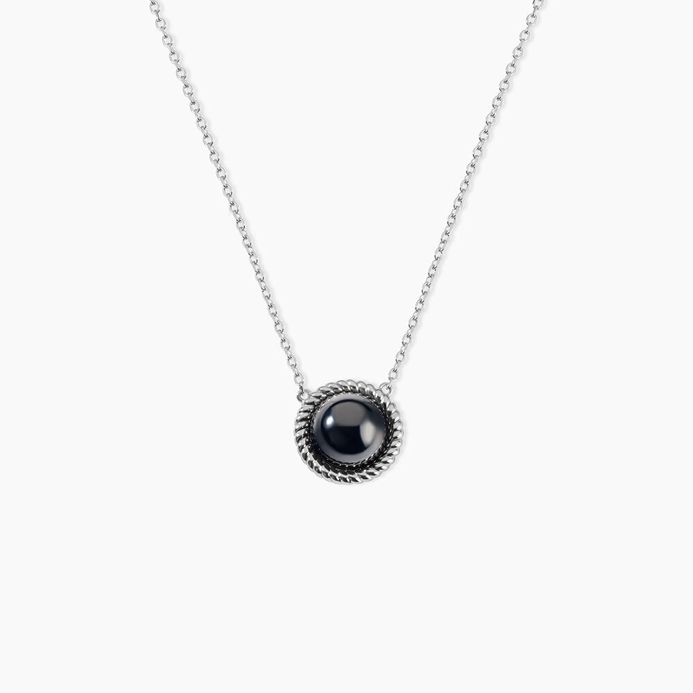 Collier Adelyne Argent Blanc C&eacute;ramique - Colliers avec pierres Femme | Marc Orian