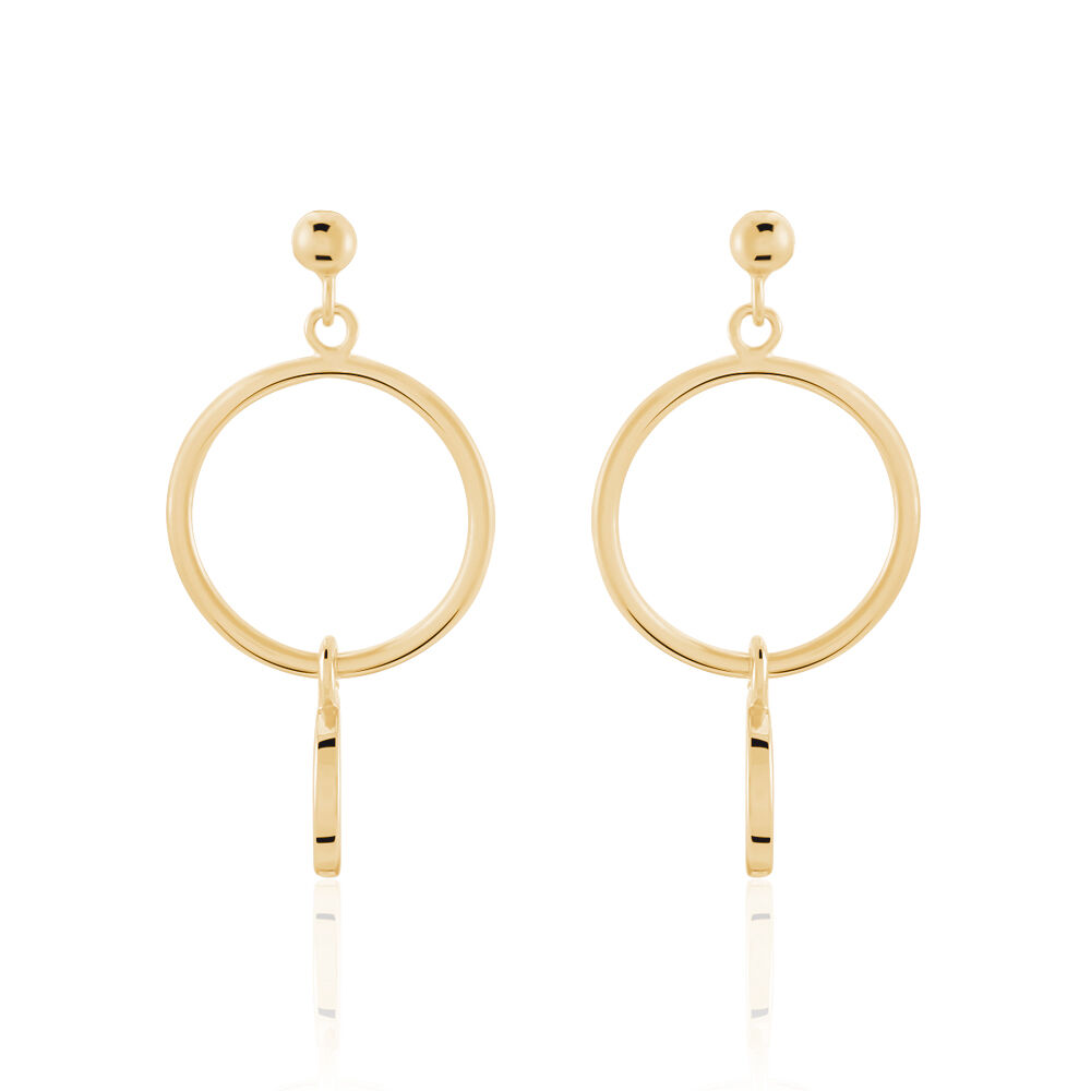 Boucles D'oreilles Pendantes Maguette Plaqué Or Jaune - Pendantes Femme | Marc Orian