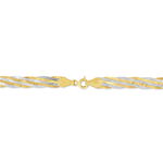 Bracelet Jasmin Tresse Or Bicolore - Bracelets cha&icirc;nes Femme | Marc Orian