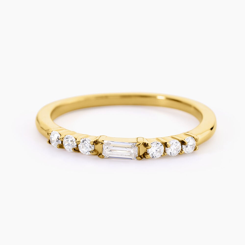Bague Andreane Acier Jaune Oxyde De Zirconium - Bijoux fantaisie Femme | Marc Orian