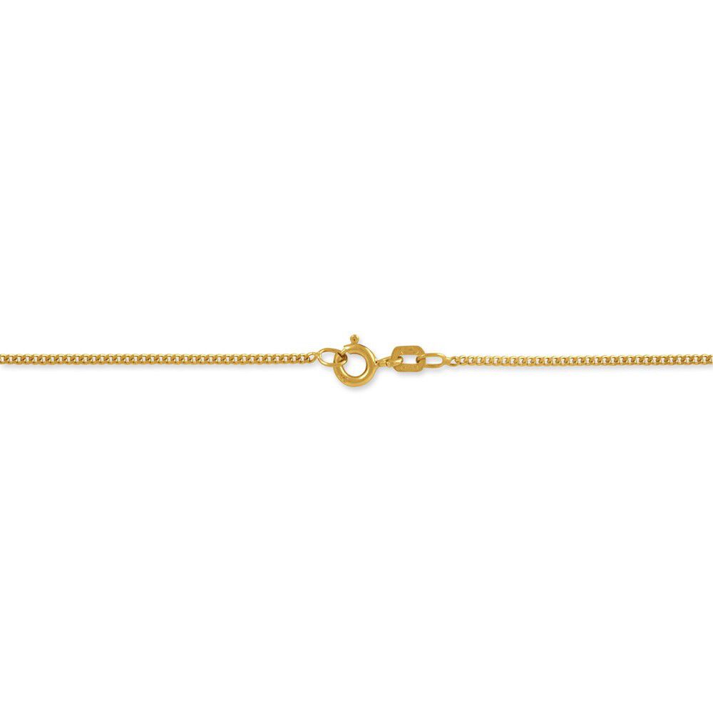 Cha&icirc;ne Ixia Maille Gourmette Diamantee Or Jaune - Chaines Femme | Marc Orian
