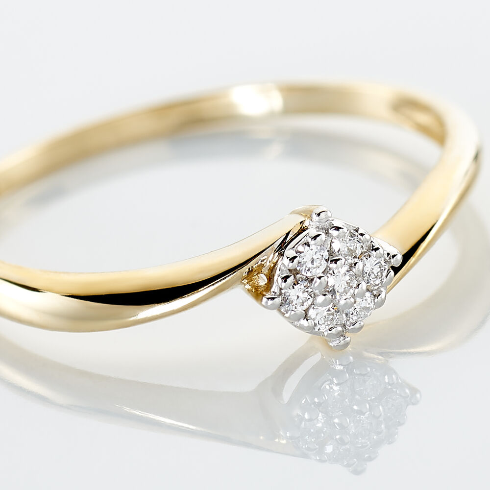 Bague Solitaire Lysia Or Jaune Diamant - Parures de mariage Femme | Marc Orian