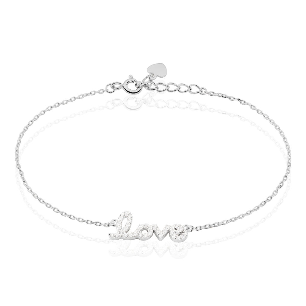 Bracelet Argent Blanc Elly Oxyde De Zirconium - Bracelets chaînes Femme | Marc Orian