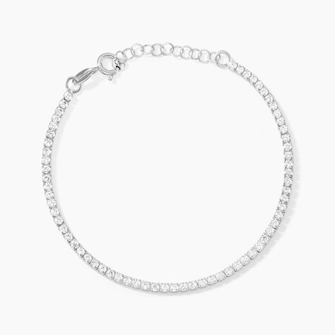 Bracelet Lou-anne Argent Blanc Oxydes De Zirconium - Bracelets chaînes Femme | Marc Orian