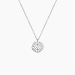 Collier Dhyana Argent Blanc Oxyde De Zirconium - Colliers avec pierres Femme | Marc Orian