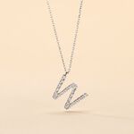 Collier Oran Or Blanc Diamant - Colliers avec pierres Femme | Marc Orian