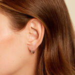 Cr&eacute;oles Lauralie Argent Blanc Pierre De Synthese Oxyde De Zirconium - Cr&eacute;oles Femme | Marc Orian