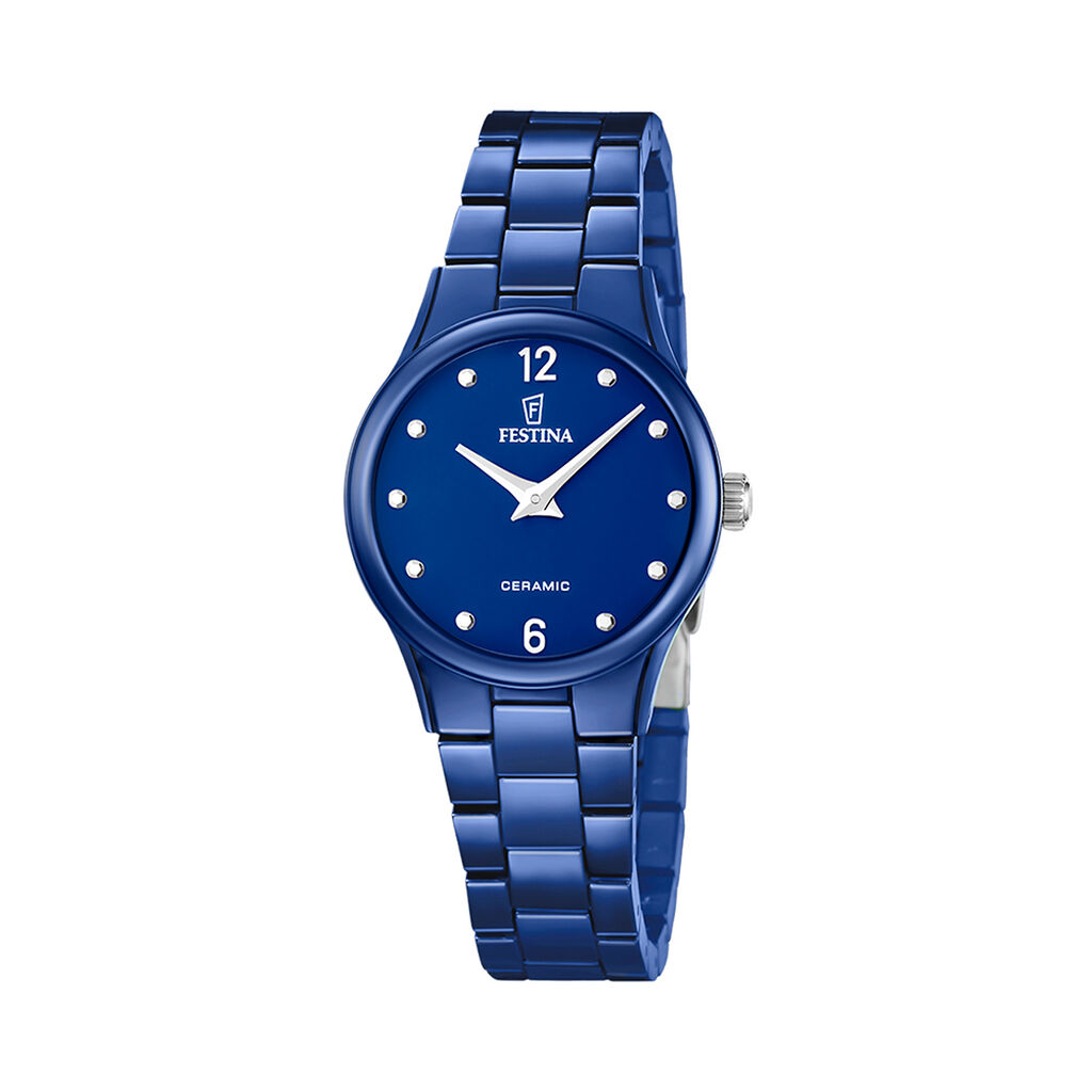 Montre Festina Ceramic 31 Bleu - Montres &eacute;tanches Femme | Marc Orian
