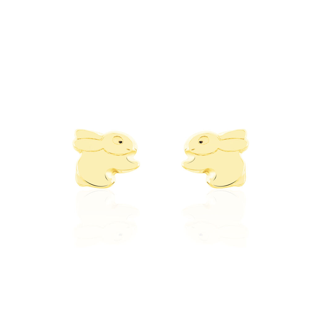 Boucles D'oreilles Puces Lapin Or Or Jaune - Puces Enfant | Marc Orian