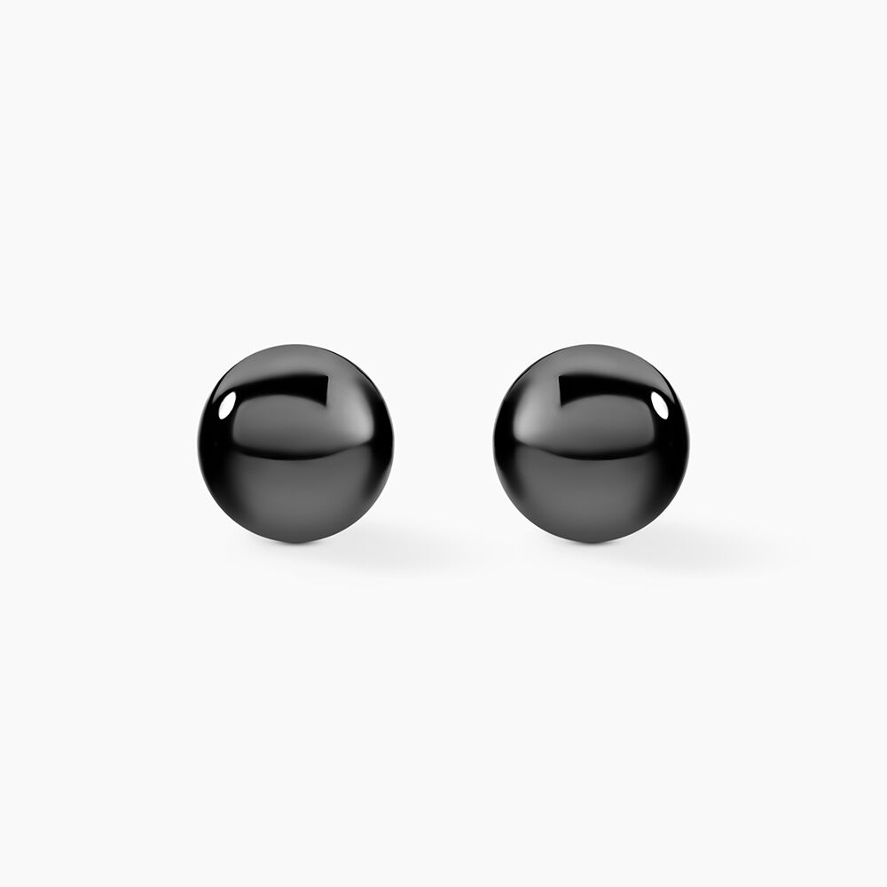 Boucles D'oreilles Puces Orbe Argent Blanc C&eacute;ramique - Puces Femme | Marc Orian