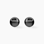 Boucles D'oreilles Puces Orbe Argent Blanc C&eacute;ramique - Puces Femme | Marc Orian