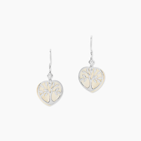 Boucles D'oreilles Pendantes Argent Blanc Vitto Nacres - Pendantes Femme | Marc Orian