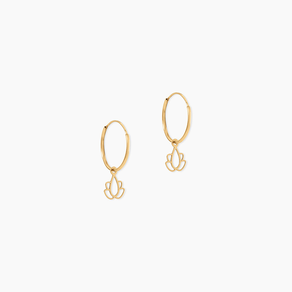 Cr&eacute;oles Belita Or Jaune - Boucles d'oreilles pampille Femme | Marc Orian
